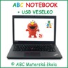 ABC NOTEBOOK +  USB HRY Veselko - 76 zábavných hier  s úlohami - Limitovaná edícia z ABC 