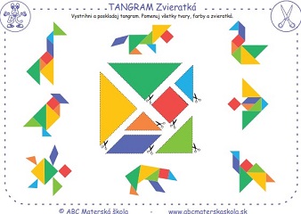 Tangram zvieratká