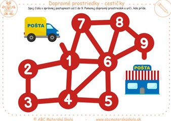 Dopravné prostriedky - Cestičky 1