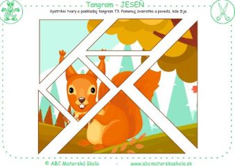Tangram lesné zvieratá 2