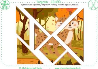 Tangram lesné zvieratká 2