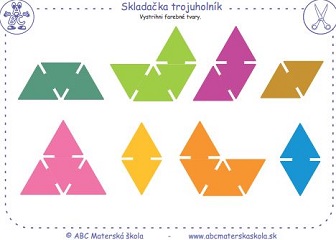 Logická skladačka Trojuholník 8   