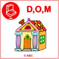 písmená d,o,m