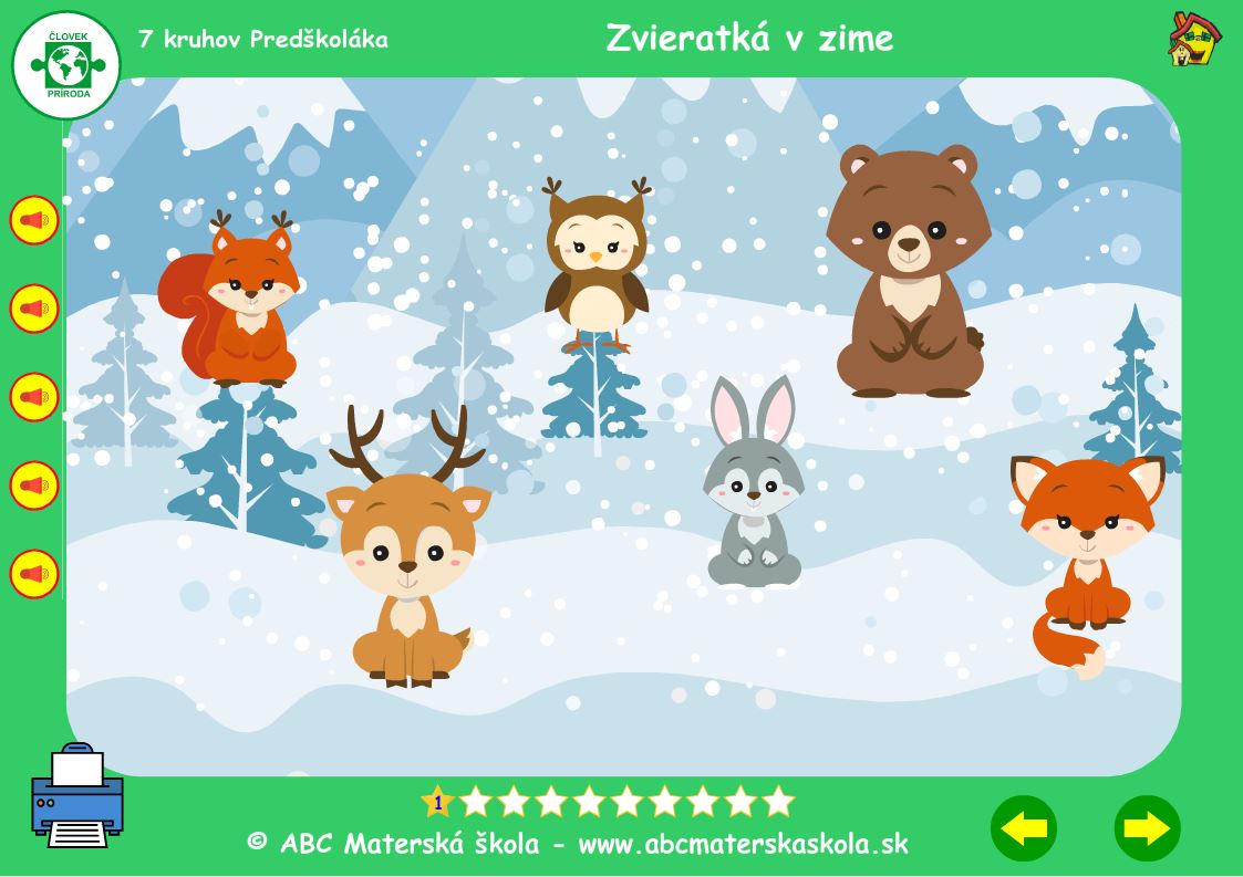 Zvieratká v zime