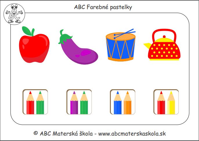 Farebné pastelky PDF