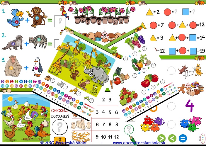 pracovné listy matematika a práca s informáciami