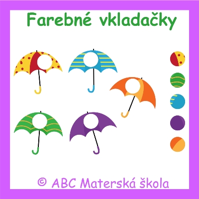 Farebné vkladačky