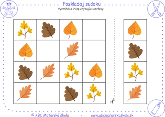 Jesenné sudoku 