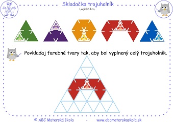 Logická skladačka Trojuholník  5