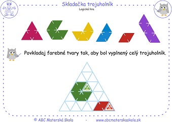 Logická skladačka Trojuholník 6 
