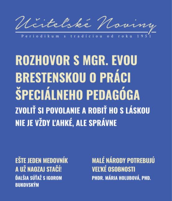 Učiteľské noviny január 2018