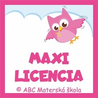 MAXI Licencia k vzdelávaciemu obsahu stránky ABC Materská škola - Vzdelávací program: 7 KRUHOV PREDŠ