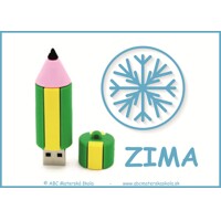 USB Šikovná pastelka ZIMA - Pracovné zošity PDF ZIMA - DARČEK