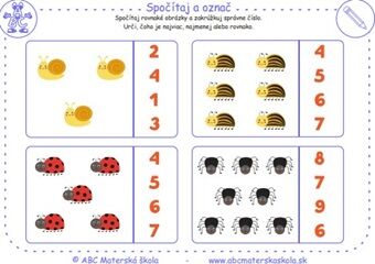 Jarná matematika - Spočítaj a označ číslo_06<br>
