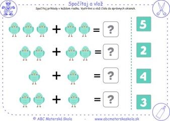 Jarná matematika - Spočítaj a vlož_03