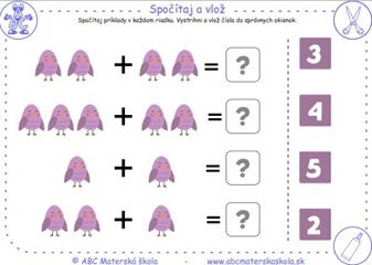 Jarná matematika - Spočítaj a vlož_04