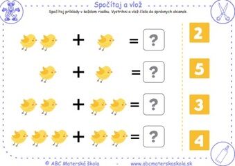 Jarná matematika - Spočítaj a vlož_05