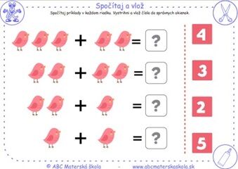 Jarná matematika - Spočítaj a vlož_06