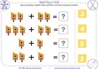 Jarná matematika - Spočítaj a vlož_08
