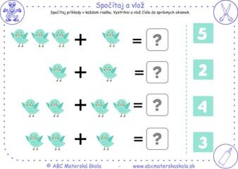 Jarná matematika - Spočítaj a vlož_09