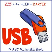 215 + 47 Interaktívnych Hier na USB kľúči + DARČEK Príprava do školy